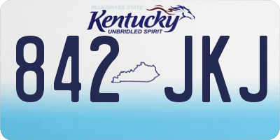 KY license plate 842JKJ