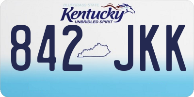 KY license plate 842JKK