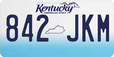 KY license plate 842JKM