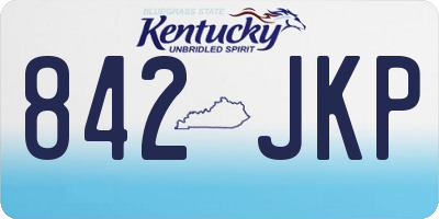 KY license plate 842JKP