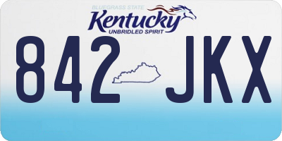 KY license plate 842JKX