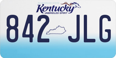 KY license plate 842JLG