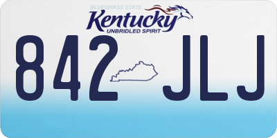 KY license plate 842JLJ