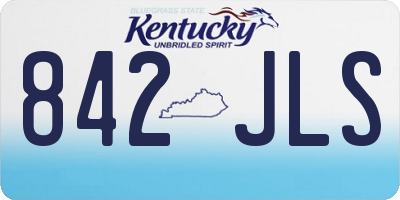 KY license plate 842JLS