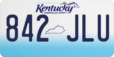 KY license plate 842JLU