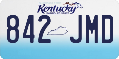 KY license plate 842JMD