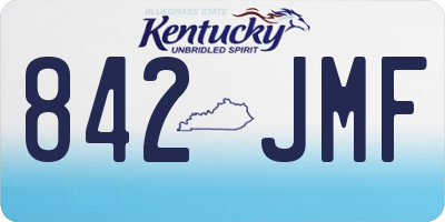 KY license plate 842JMF