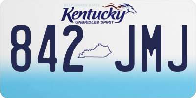 KY license plate 842JMJ