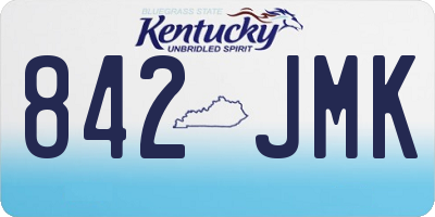 KY license plate 842JMK