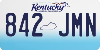 KY license plate 842JMN