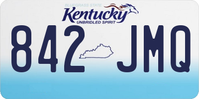 KY license plate 842JMQ