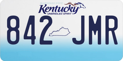 KY license plate 842JMR