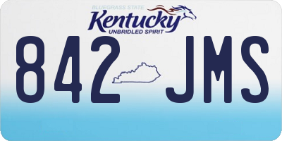KY license plate 842JMS