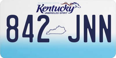 KY license plate 842JNN