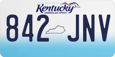 KY license plate 842JNV