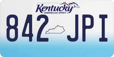 KY license plate 842JPI