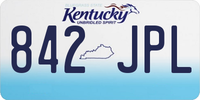 KY license plate 842JPL