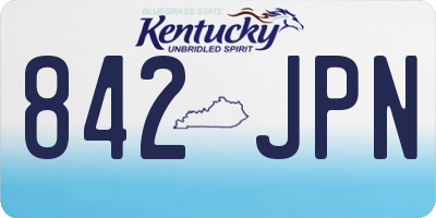 KY license plate 842JPN