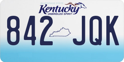 KY license plate 842JQK