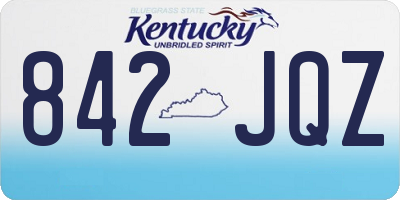 KY license plate 842JQZ