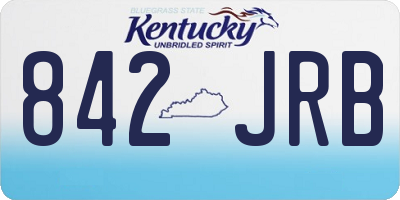 KY license plate 842JRB