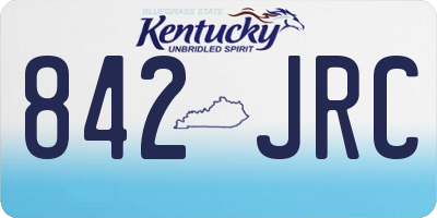 KY license plate 842JRC