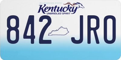 KY license plate 842JRO