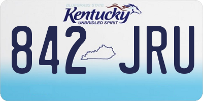 KY license plate 842JRU