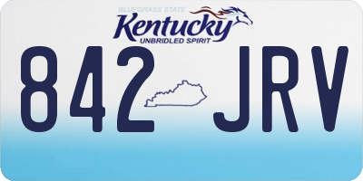 KY license plate 842JRV