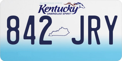 KY license plate 842JRY