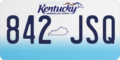 KY license plate 842JSQ