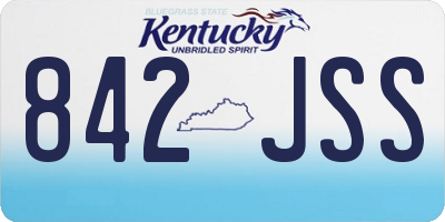 KY license plate 842JSS
