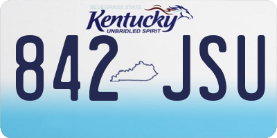 KY license plate 842JSU