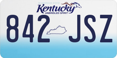 KY license plate 842JSZ