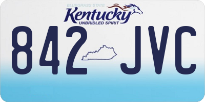 KY license plate 842JVC