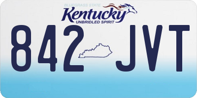 KY license plate 842JVT