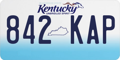 KY license plate 842KAP
