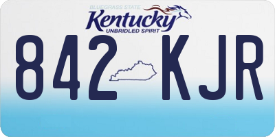 KY license plate 842KJR