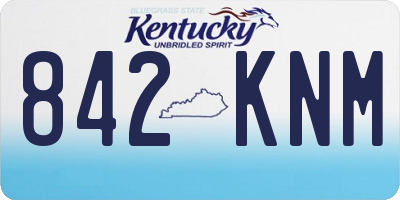 KY license plate 842KNM