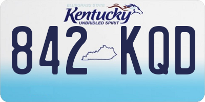 KY license plate 842KQD