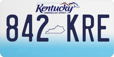 KY license plate 842KRE