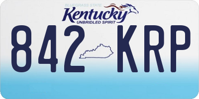 KY license plate 842KRP