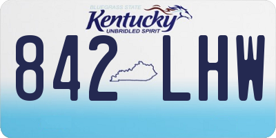 KY license plate 842LHW