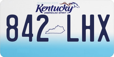 KY license plate 842LHX