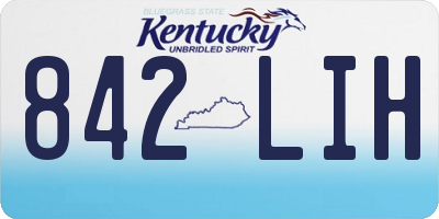 KY license plate 842LIH