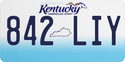 KY license plate 842LIY