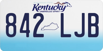 KY license plate 842LJB