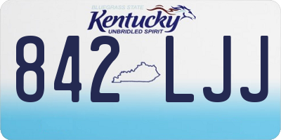 KY license plate 842LJJ