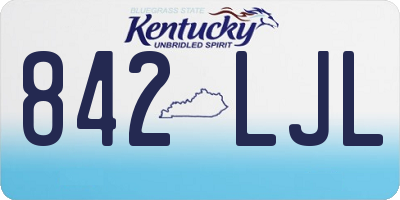 KY license plate 842LJL