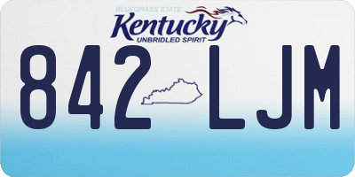 KY license plate 842LJM
